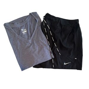 Lot of 2 Nike Dri-Fit Shorts Old Navy Active Tee